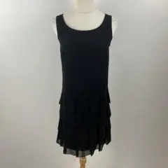 美品 vanilla confusion ティアードワンピース フォーマル 黒のサムネイル