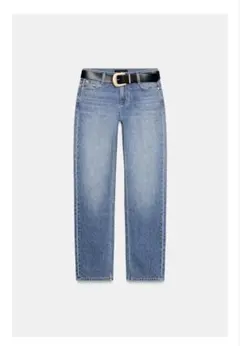 ZARA ベルト付きデニムパンツのサムネイル