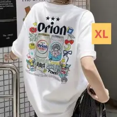 XL オリオンビール 半袖 Tシャツ 白 オーバーサイズ 大きいサイズ 人気