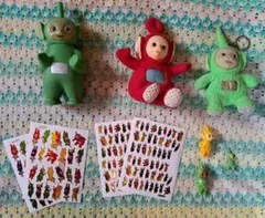 レトロ　テレタビーズ　ぬいぐるみ ソフビ　シール セットのサムネイル