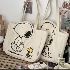 スヌーピー キャンパストートバッグ SNOOPY トート新品　再入荷　人気　レア
