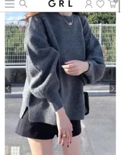 【GRL】ボリュームスリーブスリットニットトップス[fo2001] 他4点