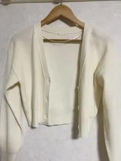 ウォッシャブルクロップドカーディガン (GU)