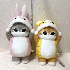 mofusand 着ぐるみにゃんBIGぬいぐるみ うさぎ　トラ 全2種セット