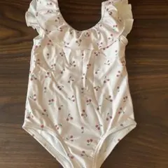 チェリー柄フリルベビー水着 80cm