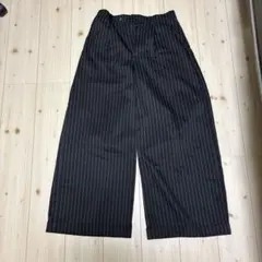 ブラックストライプ ワイドパンツのサムネイル
