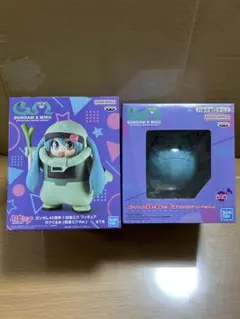 ガンダム45周年初音ミクフィギュアザクぐるみ＆元気なハロスピーカーミクセット