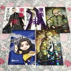 場地一虎武道半間鶴蝶ポストカード５枚☆東リベソフマップカフェ