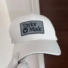 【美品】✨テーラーメイド ゴルフキャップ BOXロゴ 白 フリーサイズ