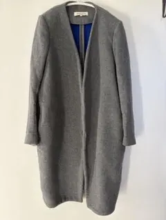 ENFOLD エンフォルド ウールリバーノーカラーコート　38