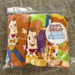 新品 TOYSTORY トイストーリー おしぼりタオル 3枚セット