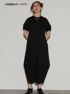 45416☆夏 定価2.6万 アンスリード バルーンハーフスリーブ ワンピース