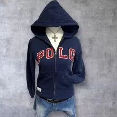 ★ラルフローレン★Y2K 平成ギャル ネイビー パーカー 2025年最新】ギャル ファッション パーカーの人気アイテム