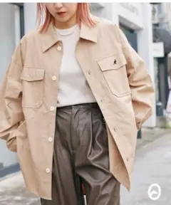 KANGOL ×セシルマクビーベージュ ミリタリージャケット