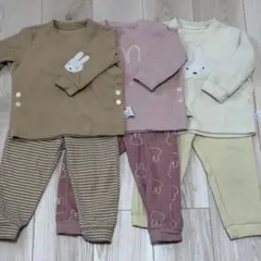 【おにぎり様専用】UNIQLO ミッフィー ベビーパジャマセット 90cm