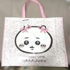 ちいかわらんど原宿限定ノベルティ 不織布ビッグショッパー リボン