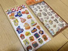 スポンジボブぷっくりステッカー、サンリオぷっくとシール　2枚セット