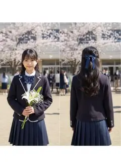 メゾピアノ160卒服（ジャケット＆ブラウス）　セレモニーコレクション2024 メゾピアノ160卒服（ジャケット＆ブラウス） セレモニーコレクション