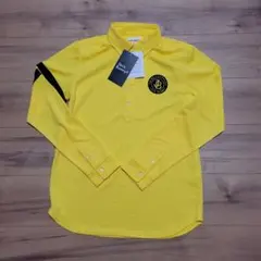 【Jack Bunny! 】イエロー 長袖ポロシャツ蛍光 M