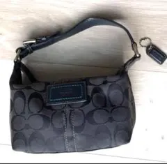 COACH シグネチャー　ハンドバッグ キーチェーン付き