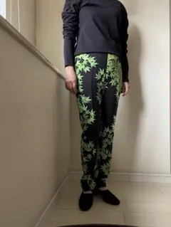 DRIES VAN NOTEN フローラル柄リネンイージーパンツ イエロー - メルカリ