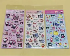 サンリオ ラメ入り樹脂もりシール 3枚セット