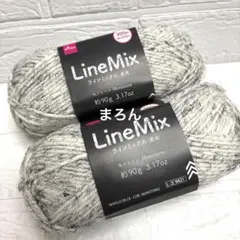 ラインミックス 並太 モノトーン 大玉2玉