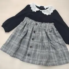 ａｎｙ ドッキングワンピース　100 入園式　１度着用