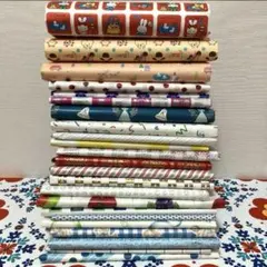昭和レトロ　可愛い　包装紙　23種　紙モノ　ラッピング　ジャンクジャーナル　素材