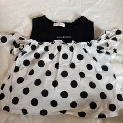 HAPPY MAILドット肩出し Tシャツ