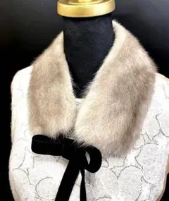 シルバーブルーミンク　ティペット　／　自然色　／GAKE 日本製