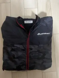 phiten メンズMサイズ ブラック・迷彩 ナイロンジャケット