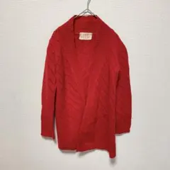 PINK HOUSE レッド ウール ニットカーディガン レディースM相当のサムネイル