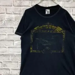 USA製90sヴィンテージTシャツ！シングルステッチ　ブラック半袖古着　M16