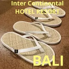 美品⭐️インターコンチネンタルホテルバリリゾートフラットサンダル天然素材ペア