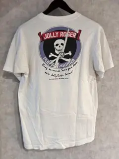 OCRACOKE ISLAND Jolly Roger Tシャツ ホワイト