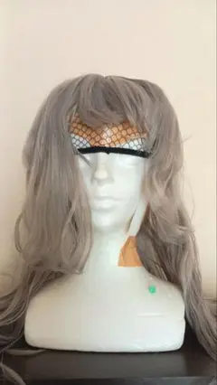 シルバー ロングカールウイッグ