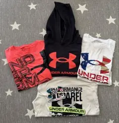 Under Armour YXL160㎝ 4点セット パーカー１、Tシャツ3