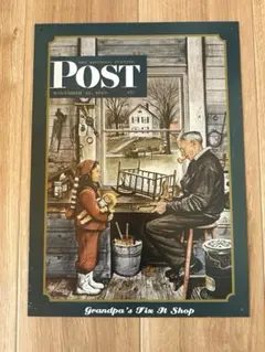 【新品未使用】POST メタルサイン