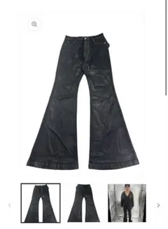 フレアデニム ブラック デニム