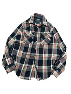 70s 70年代 ネルシャツ チェック VanCort ヴァンコート Mサイズ