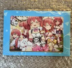 ホロライブ さくらみこ 活動4周年記念 箔押し複製サイン&メッセージポストカード