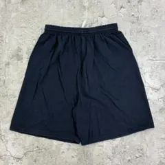 Champion　イージーショーツ　M　ネイビー　無地　古着　スポーツのサムネイル