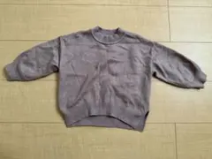 après les cours クルーネックニット　ブラウン