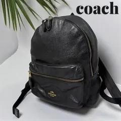 美品 COACH コーチ ブラック ミニリュック シグネチャー F58315 - メルカリ