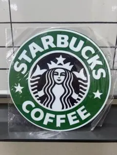 旧スタバ 丸型 アルミ看板 レトロ看板☆ 新品 アンティーク