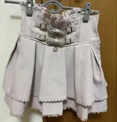 LIZLISA 2連リボンベルトスカパン　ピンク　スカート　リズリサ