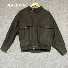 ブラックピアBLACK PIAデニムジャケットL刺繍ロゴオーバーy2k