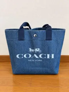 coachデニム生地 トートバッグ