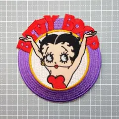 2 BETTY BOOP ベティ ベティーちゃん 刺繍アイロンワッペン